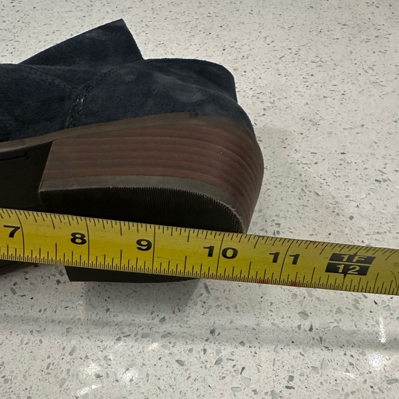 Lucky Brand Suede Booties Blue Sz 9 - Picture 11 of 11